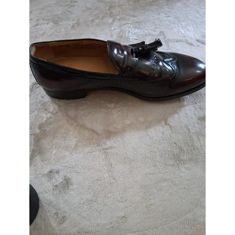 Johnston Murphy Aristocraft Shoe's Men Size 14 Oxblood Tassel Loafer